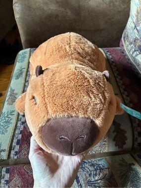 NWT Brown Capybara Huggable Plush Stuffed Animal